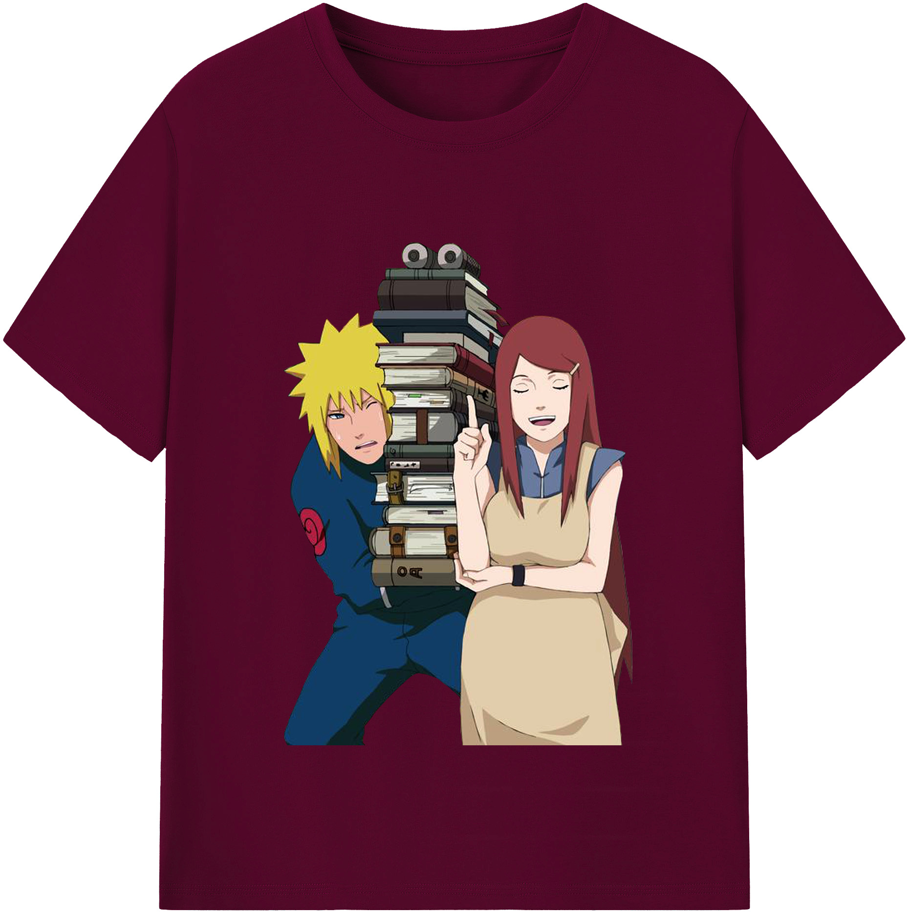 （画像用） NARUTO -ナルト- 波風 ミナト Namikaze Minato レディースカジュアルプリントTシャツ（綿100％）